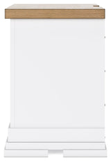 Ashbryn White/Natural Nightstand (Online Special Price) - Ornate Home