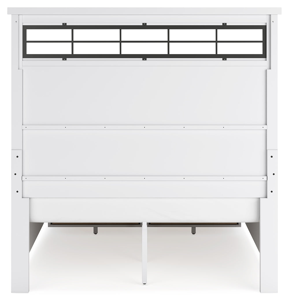 Ashbryn White/Natural Queen Storage Bed, Dresser, Mirror and Nightstand (Online Special Price) - Ornate Home
