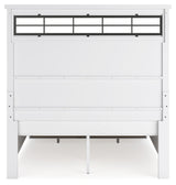 Ashbryn White/Natural Queen Storage Bed, Dresser, Mirror and Nightstand - Ornate Home