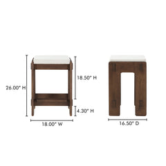 Ashby Brown Counter Stool - Ornate Home