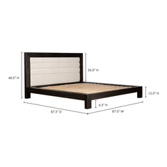 Ashcroft Beige King Bed - Ornate Home