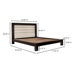 Ashcroft Beige Queen Bed - Ornate Home