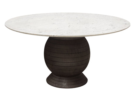 Ashe White Round Dining Table - Ornate Home