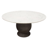 Ashe White Round Dining Table - Ornate Home