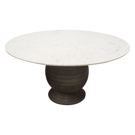 Ashe White Round Dining Table - Ornate Home