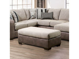 Ashenweald Brown/Light Brown Ottoman - Ornate Home