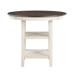Asher Antique White / Brown 5-piece Dinig Table Set - Ornate Home