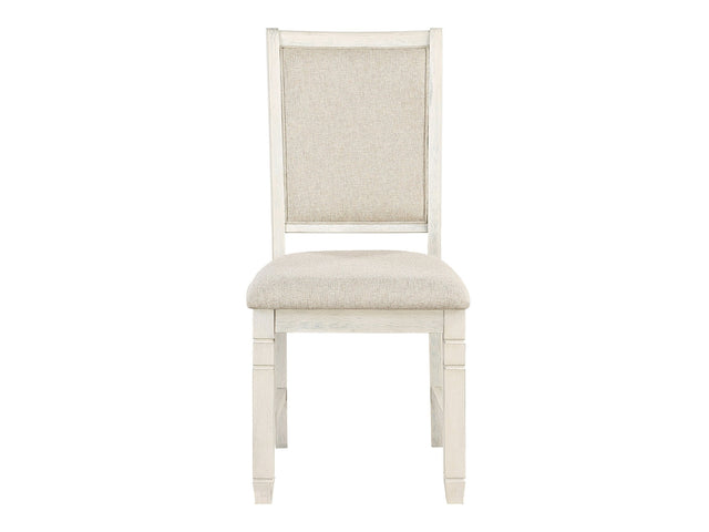 Asher Antique White Side Chair (Set of 2) - Ornate Home