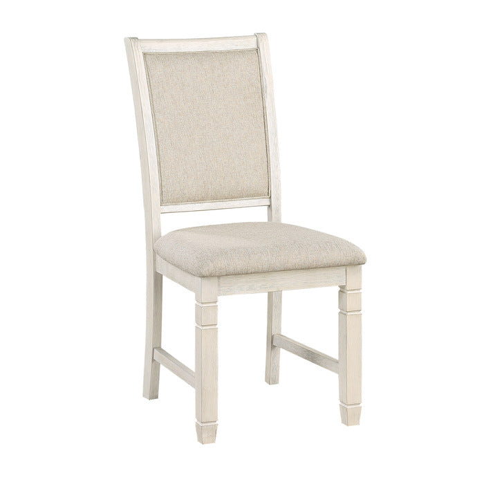 Asher Antique White Side Chair (Set of 2) - Ornate Home