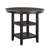 Asher Black / Beige 5-piece Dinig Table Set - Ornate Home