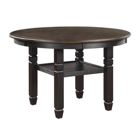 Asher Black / Beige 5-piece Dinig Table Set - Ornate Home