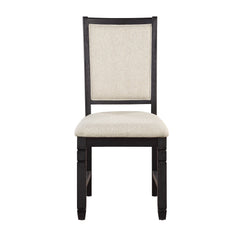 Asher Black / Beige 5-piece Dinig Table Set - Ornate Home