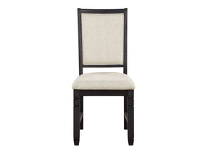 Asher Black/Brown Side Chair (Set of 2) - Ornate Home