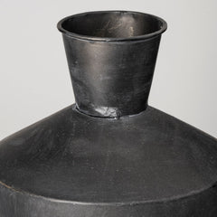 Asher Black Metal Urns (Set of 2) - Ornate Home