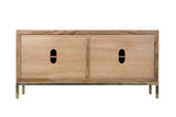 Asher Brown 4 Door Accent Cabinet - Ornate Home