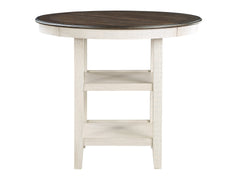 Asher Brown / Antique White Counter Height Table - Ornate Home