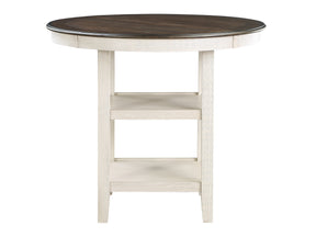 Asher Brown / Antique White Counter Height Table - Ornate Home