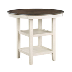 Asher Brown / Antique White Counter Height Table - Ornate Home