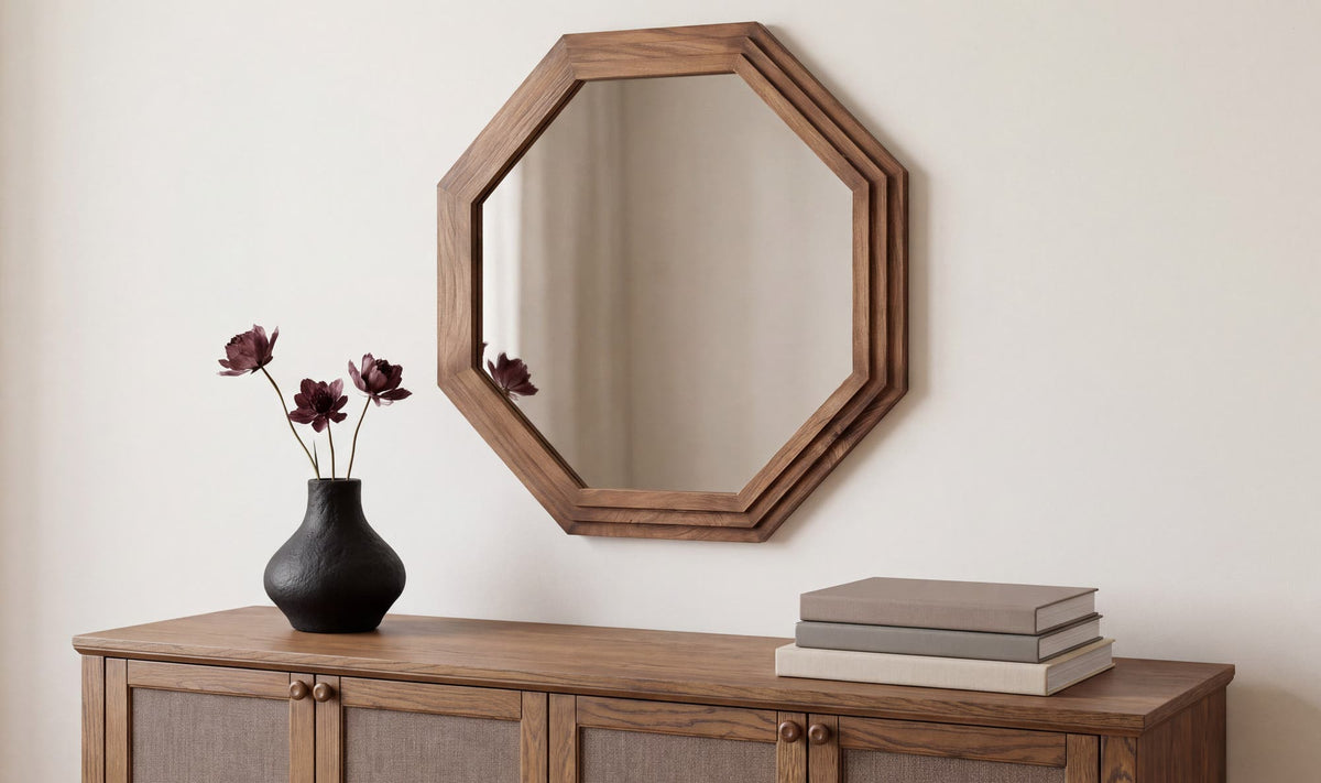 Asher Brown Mirror - Ornate Home