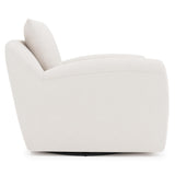 Asher Ivory Swivel Chair Without Pillows - Ornate Home