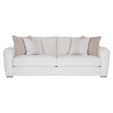 Asher White/Cream Fabric Sofa - Ornate Home