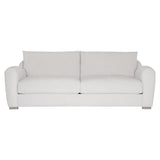 Asher White/Cream Fabric Sofa - Ornate Home
