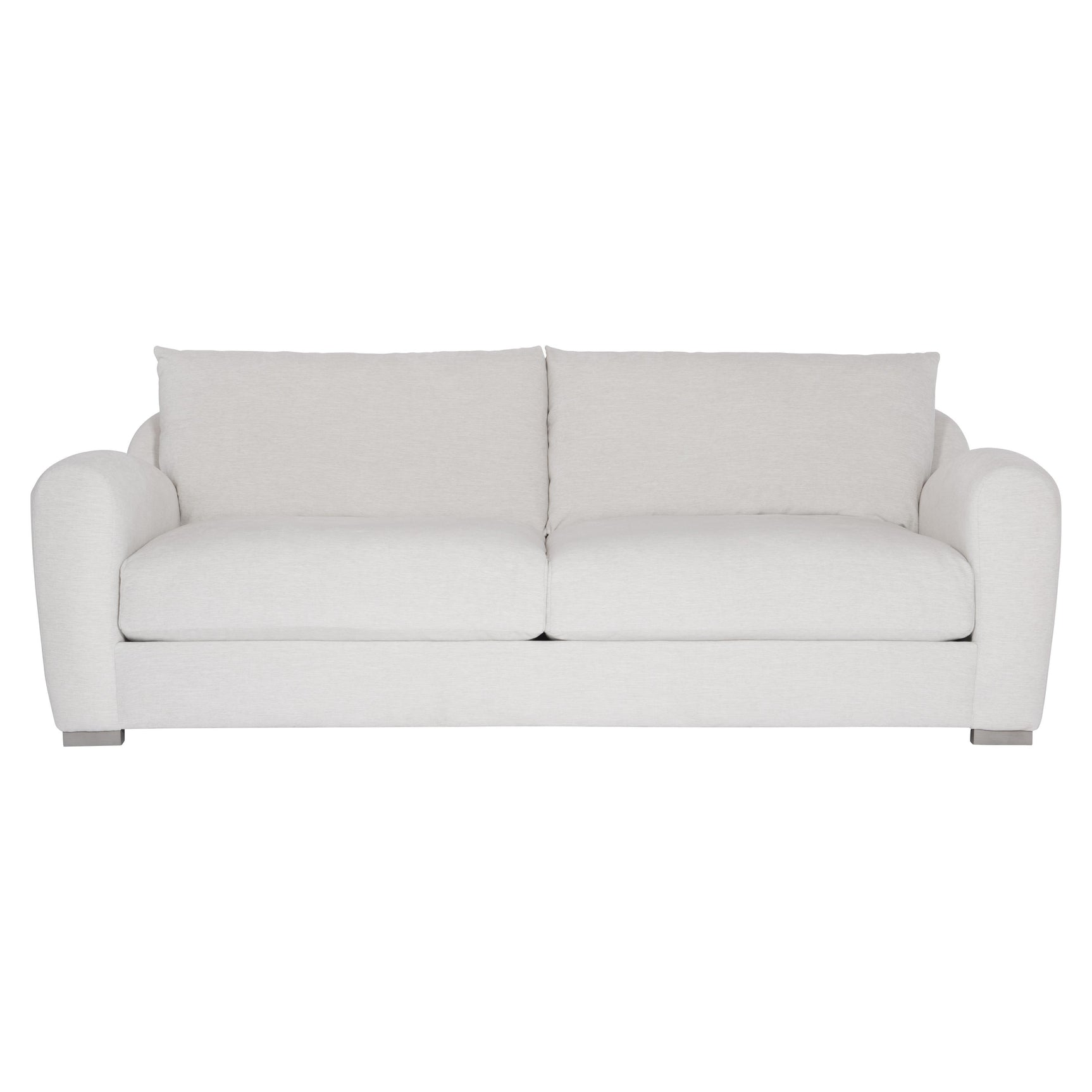 Asher White/Cream Fabric Sofa - Ornate Home
