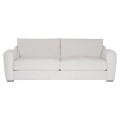Asher White/Cream Fabric Sofa - Ornate Home