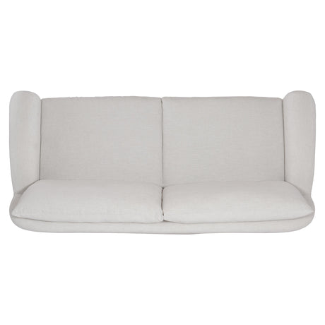 Asher White/Cream Fabric Sofa - Ornate Home