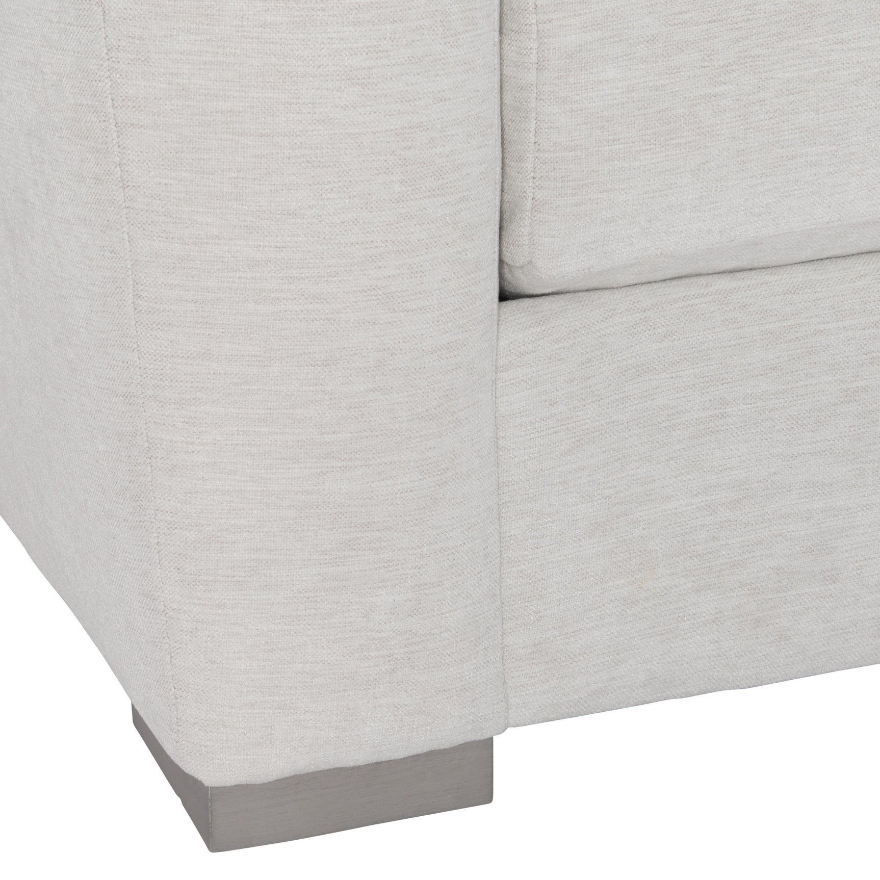 Asher White/Cream Fabric Sofa - Ornate Home