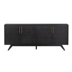 Ashford Black Four-Door Sideboard - Ornate Home