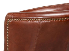 Ashford Brown Leather Recliner - Ornate Home