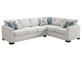 Ashford Greige Sleeper Sectional - Ornate Home
