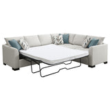 Ashford Greige Sleeper Sectional - Ornate Home