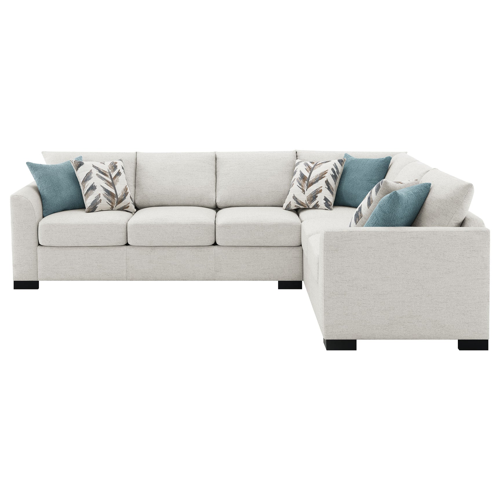 Ashford Greige Sleeper Sectional - Ornate Home