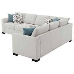Ashford Greige Sleeper Sectional - Ornate Home