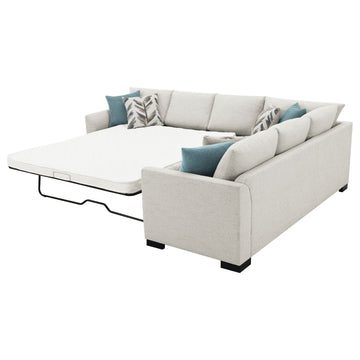 Ashford Greige Sleeper Sectional - Ornate Home