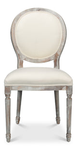 Ashford Grey Oak/White Round Back Side Chair (Set of 2) - Ornate Home
