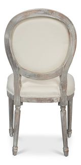 Ashford Grey Oak/White Round Back Side Chair (Set of 2) - Ornate Home