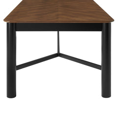 Ashlan Walnut 110" Rectangle Dining Table - Ornate Home