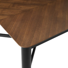 Ashlan Walnut 110" Rectangle Dining Table - Ornate Home