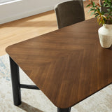 Ashlan Walnut 110" Rectangle Dining Table - Ornate Home
