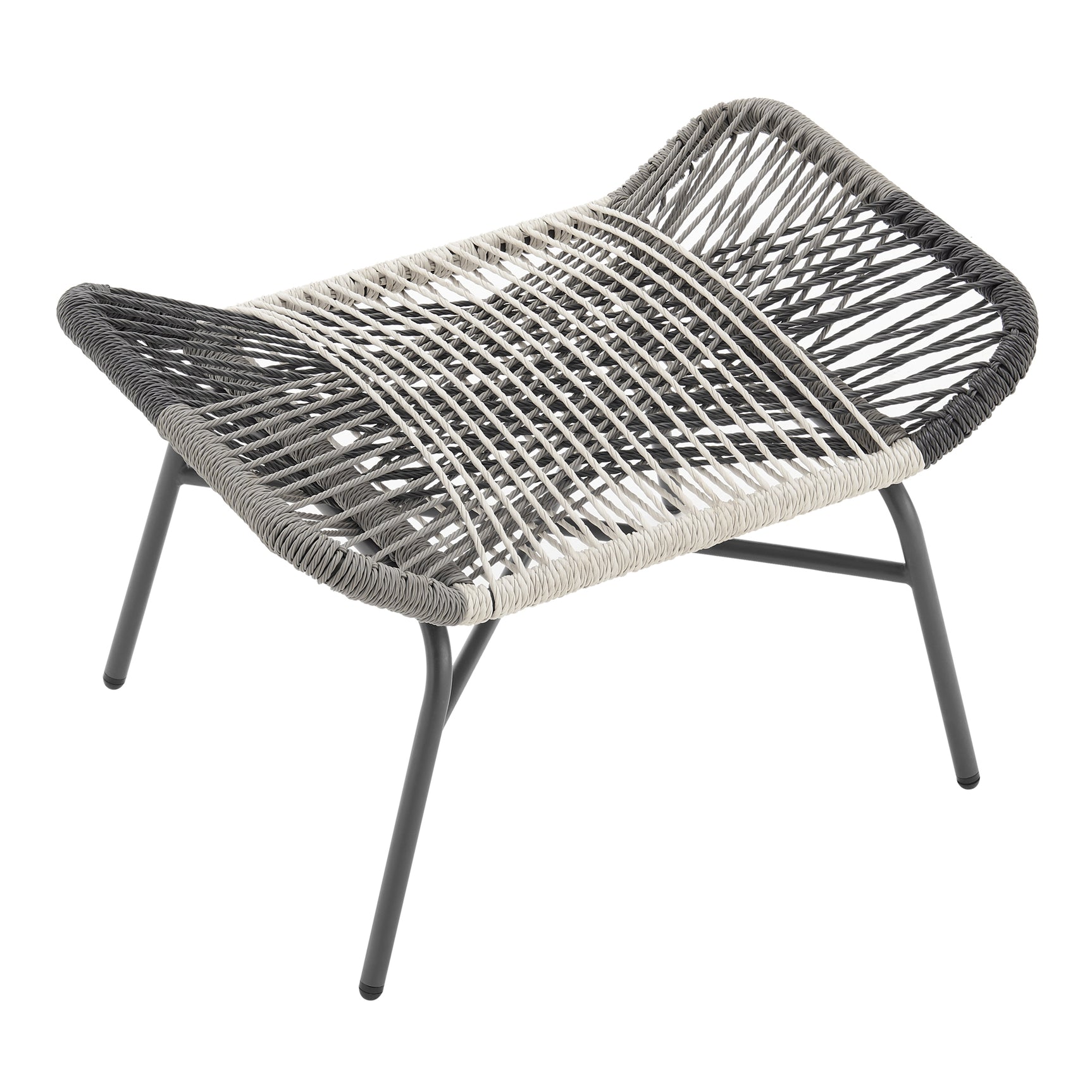 Ashland 3-Piece Patio Conversation Set with Foot Ottomans in Cream - Ornate Home