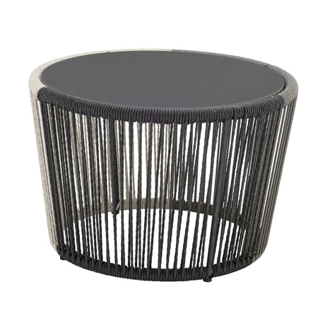 Ashland 3-Piece Patio Conversation Set with Foot Ottomans in Cream - Ornate Home