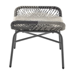 Ashland 3-Piece Patio Conversation Set with Foot Ottomans in Grey - Ornate Home