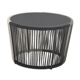 Ashland 3-Piece Patio Conversation Set with Foot Ottomans in Grey - Ornate Home