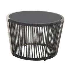 Ashland 3-Piece Patio Conversation Set with Foot Ottomans in Grey - Ornate Home