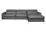 Ashland Dark Gray 2-Piece Sectional with Right Chaise - Ornate Home