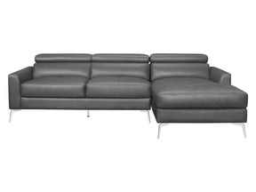 Ashland Dark Gray 2-Piece Sectional with Right Chaise - Ornate Home