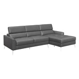 Ashland Dark Gray 2-Piece Sectional with Right Chaise - Ornate Home